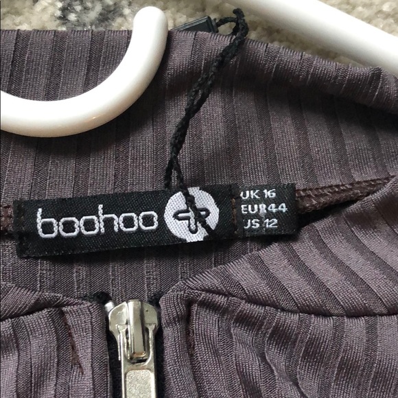 Plus Bex Ribbed Bomber Jacket - Picture 5 of 8